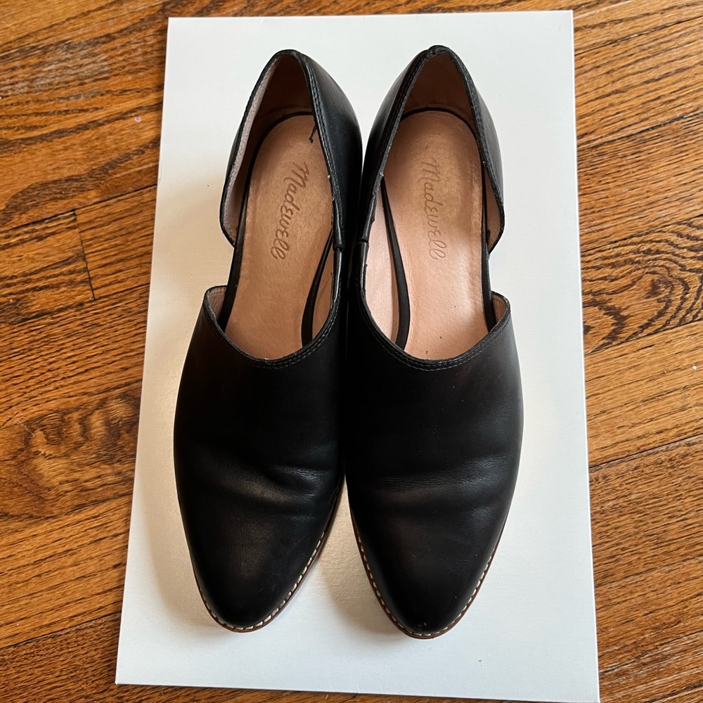 Madewell open booties
